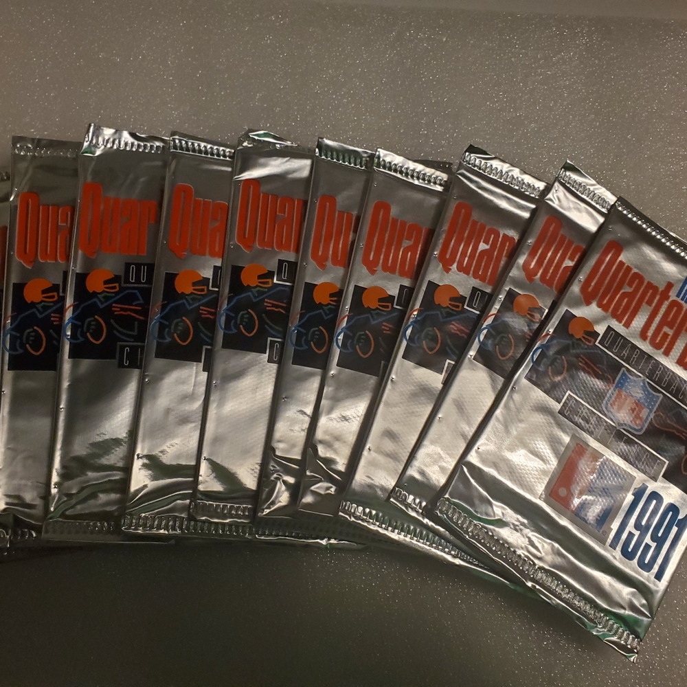 1991 Dominos Upper Deck The Quarterbacks Quarterback Challenge 10 Sealed Packs